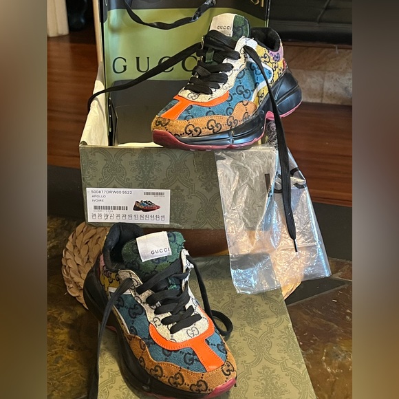 Gucci woman Colorful Logo Sneakers